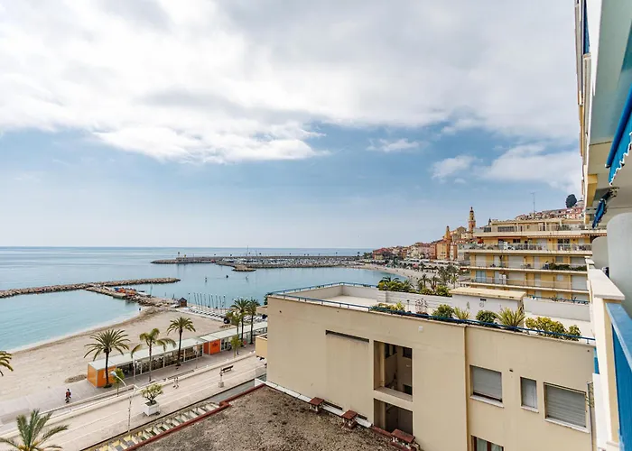 Soleia - Spacious 3p - Beachfront - Parking * マントン